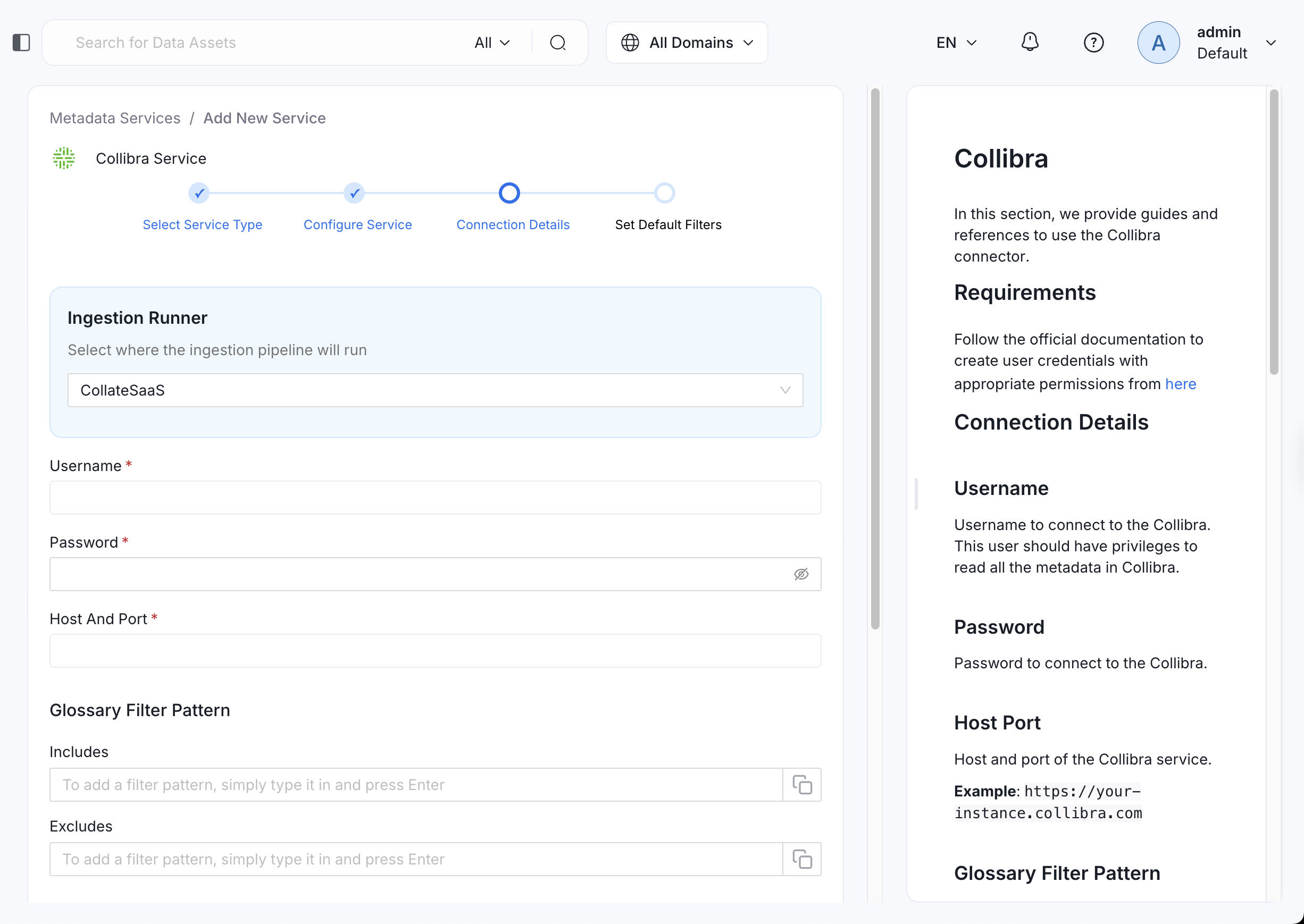 Configure Service connection